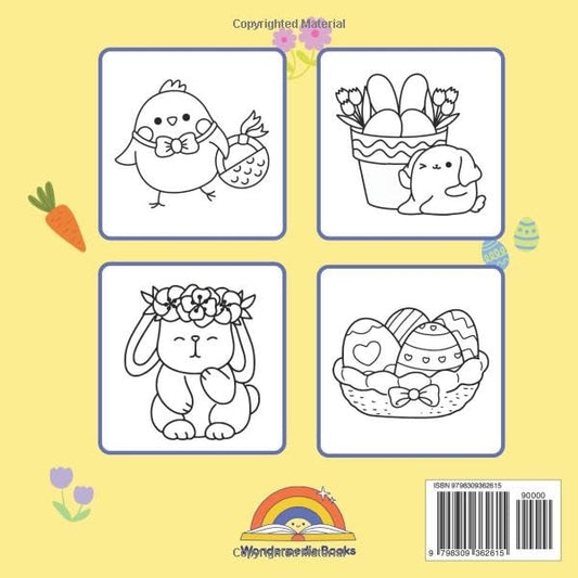 Easter Animals Bold and Easy Coloring Book