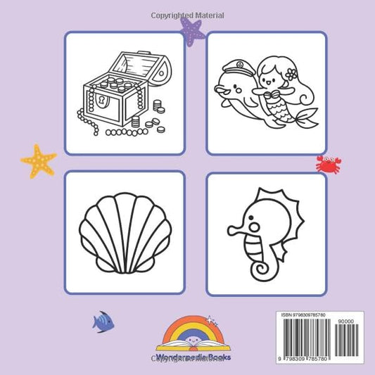 Amazing Mermaids Bold and Easy Coloring Book