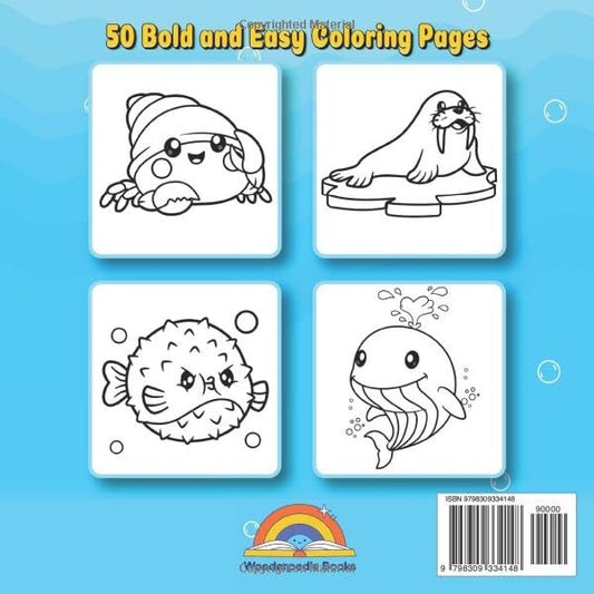 Ocean Adventure Bold and Easy Coloring Book