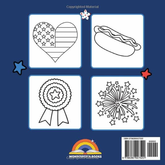 USA Patriotic: Bold and Easy Coloring Book
